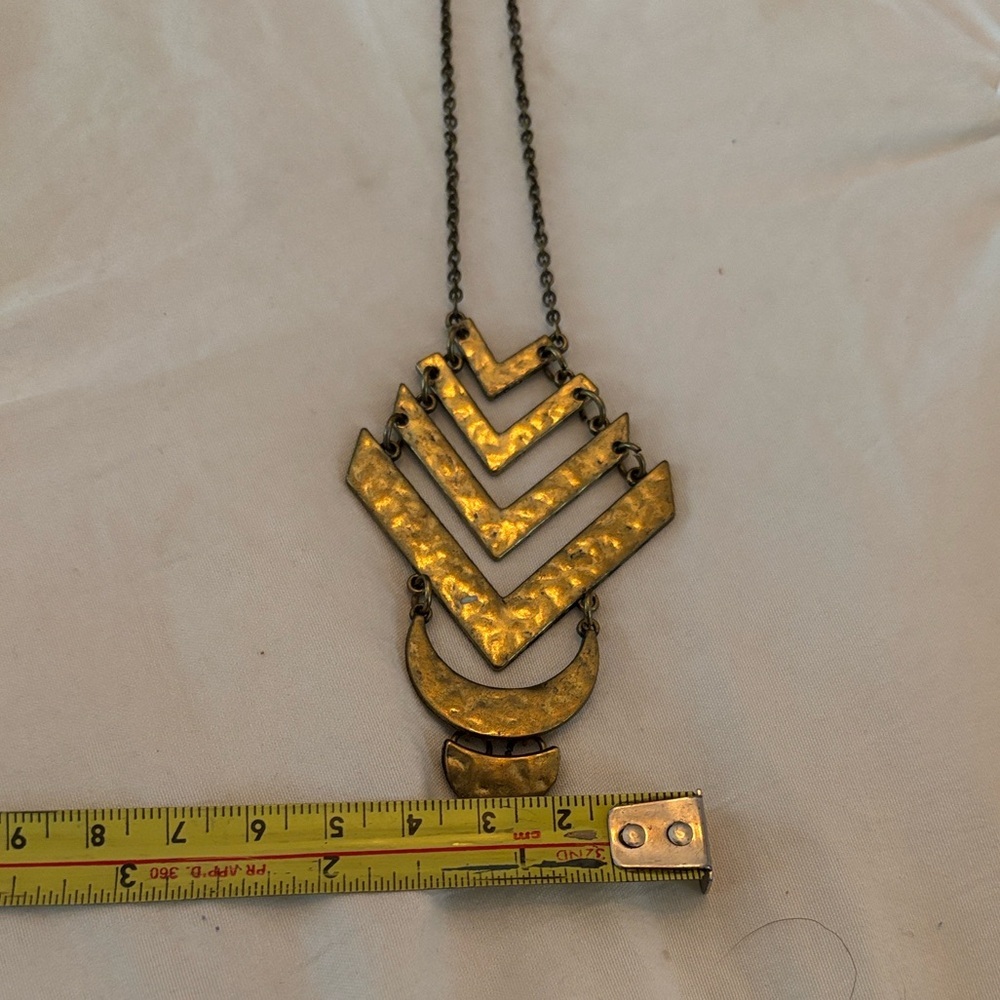 Geometric / Moon Gold Necklace